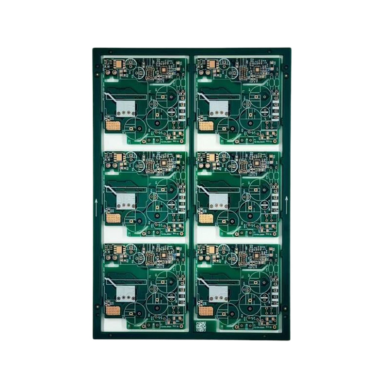 Placa de oro enverdecido de doble cara